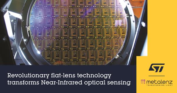 Metalenz与意法半导体合作量产革命性的超构透镜，主要面向激光雷达和3D传感等应用