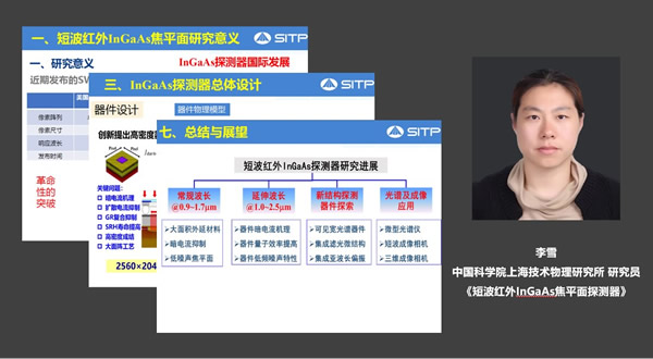中国科学院上海技术物理研究所李雪：短波红外InGaAs焦平面探测器