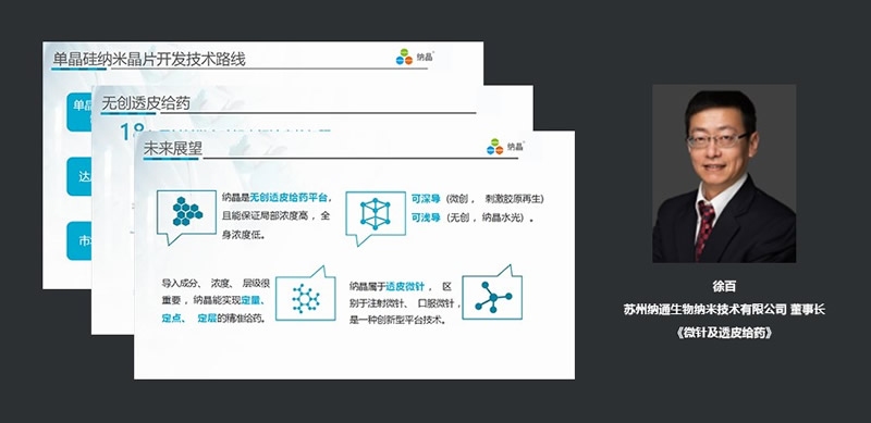 苏州纳通生物纳米技术有限公司董事长徐百:微针及透皮给药