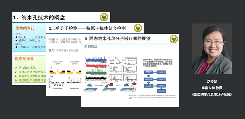 东南大学教授沙菁㛃：固态纳米孔及单分子检测