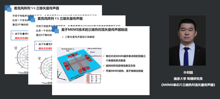 南京大学助理研究员许相园：MEMS单芯片三维热对流矢量传声器